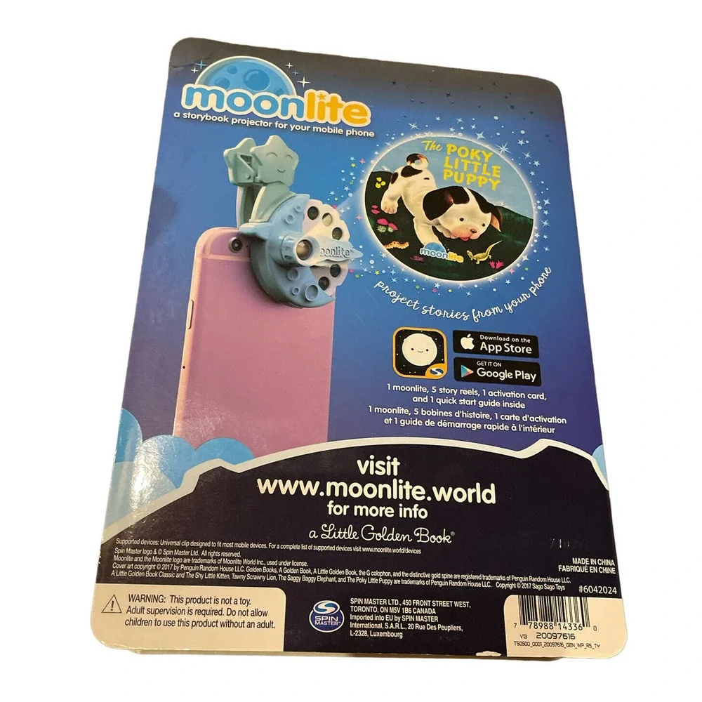 MOONLITE STORYBOOK PROJECTOR FOR SMARTPHONES LITTLE GOLDEN BOOKS 5 STORI…